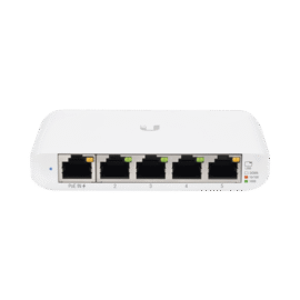 Switch UniFi Administrable Compacto de 5 Puertos 10/100/1000 Mbps, soporta entrada de PoE 802.3af/at