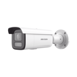 Bala IP 8 Megapixel (4K)/ Lente Mot. 2.8 a 12 mm / 60 mts IR EXIR /Exterior IP67 / IK10 / WDR 120 dB / PoE / ACUSENSE (Evita Falsas Alarmas) / Entrada y Salida de Audio y Alarmas / MicroSD / ONVIF