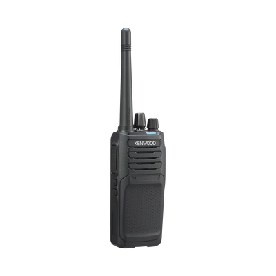 400-470 MHz, Analógico/DMR, 5 Watts, 64 Canales, GPS, IP55, MIL-STD-810, Inc. antena, batería, cargador, clip y Licencia para DMR KWD-1301CN