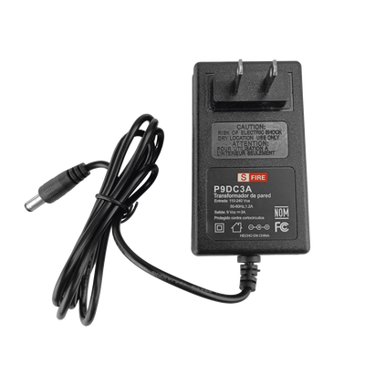 Fuente de Poder Regulada de 9 Vcd @ 3 A / Voltaje de Entrada de 100-240 Vca / Para Usos Múltiples / CCTV, Acceso, Asistencia, Alarmas, Etc. / Certificación NOM