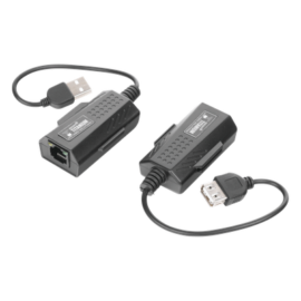 Kit extensor USB por cable UTP Cat 5 / 5e / 6 para Distancias de Hasta 50 Metros / Versión 2.0
